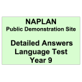 NAPLAN Demo Answers Language Year 9
